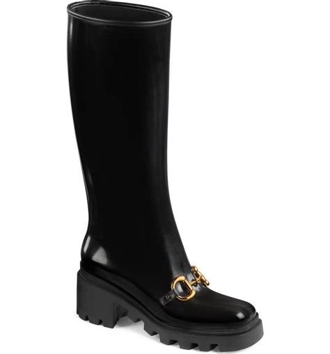 gucci rain boots for women|gucci boots women thigh high.